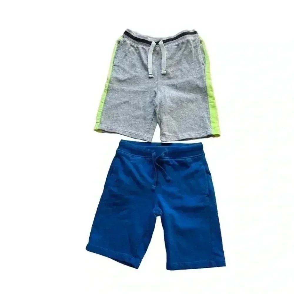 Carters Gray Neon OVC Blue Jogger Boys Cotton Sweatpants SZ S (7-8) #2014